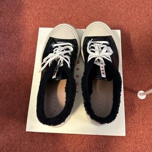 Marni Pablo Sneakers Fur-Lined Black